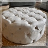 F39. Tufted ottoman. 36”w 